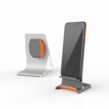 MagnetiFold magnetic stand in an open position next to a phone